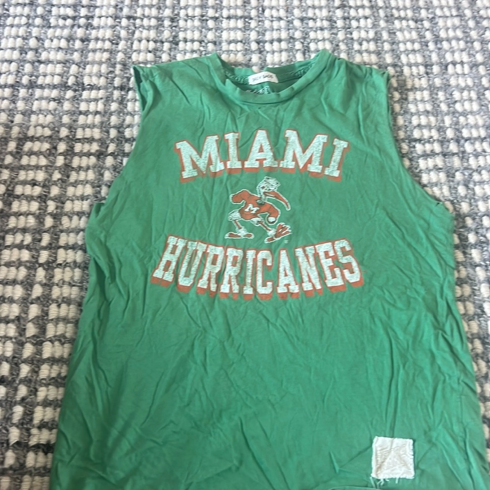 sleeveless shirt miami hurricanes